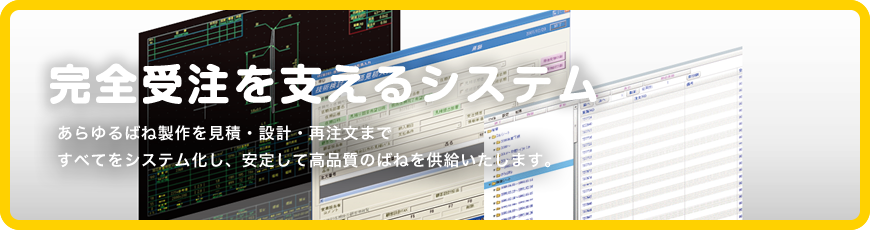 完全受注を支えるシステム